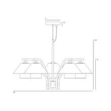 Load image into Gallery viewer, Oxford Chandelier - line drawing.
