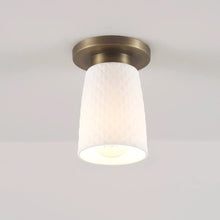 Load image into Gallery viewer, Oxford Flush Mount Ceiling Light in Detail.
