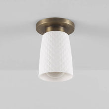 Load image into Gallery viewer, Oxford Flush Mount Ceiling Light in Detail.
