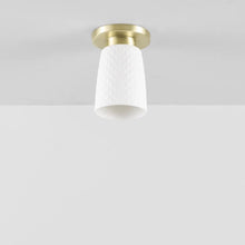 Load image into Gallery viewer, Oxford Flush Mount Ceiling Light in Detail.
