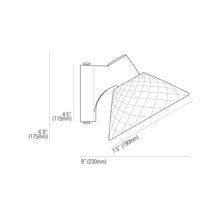 Load image into Gallery viewer, Oxford Wall Light - line drawing.
