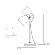 Load image into Gallery viewer, Primo Table Lamp - line drawing.
