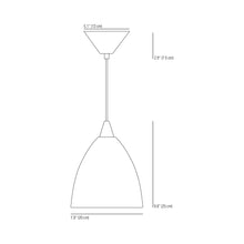 Load image into Gallery viewer, Prismatic Pendant Light - line drawing.
