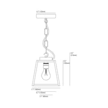 Load image into Gallery viewer, Quad Pendant Light - line drawing.

