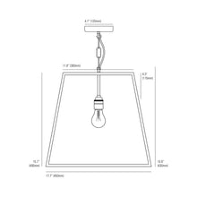 Load image into Gallery viewer, Quad Pendant Light - line drawing.
