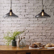 Load image into Gallery viewer, School Pendant Light in dining room.
