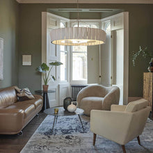 Load image into Gallery viewer, Shard Chandelier in living room.
