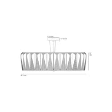 Load image into Gallery viewer, Shard Chandelier - line drawing.
