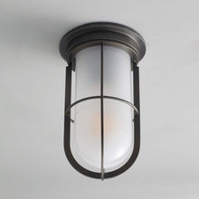 Load image into Gallery viewer, Ship&#39;s Companionway Flush Mount Ceiling Light in Detail.
