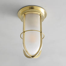 Load image into Gallery viewer, Ship&#39;s Companionway Flush Mount Ceiling Light in Detail.

