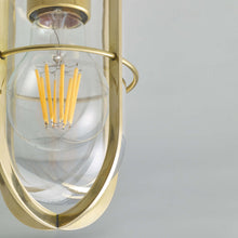 Load image into Gallery viewer, Ship&#39;s Companionway Flush Mount Ceiling Light in Detail.
