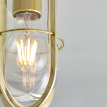 Load image into Gallery viewer, Ship&#39;s Companionway Flush Mount Ceiling Light in Detail.
