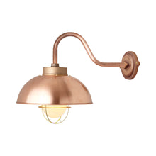 Load image into Gallery viewer, Shipyard Wall Light in Copper (Frosted Glass).
