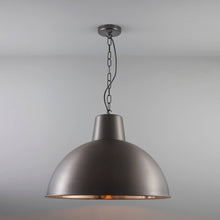 Load image into Gallery viewer, Spun Reflector Pendant Light in Detail.
