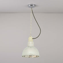 Load image into Gallery viewer, Spun Reflector Pendant Light with Suspension Lampholder in Detail.
