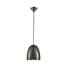Load image into Gallery viewer, Stanley Pendant Light in Black Hammered Nickel (Small).
