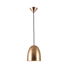 Load image into Gallery viewer, Stanley Pendant Light in Hammered Copper (Small).
