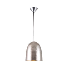 Load image into Gallery viewer, Stanley Pendant Light in Hammered Nickel Plated (Medium).
