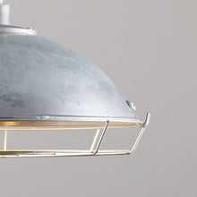 Load image into Gallery viewer, Steel Working Pendant Light in Detail.
