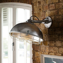 Load image into Gallery viewer, Steel Working Wall Light in Detail.
