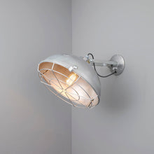 Load image into Gallery viewer, Steel Working Wall Light in Detail.
