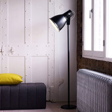 Load image into Gallery viewer, Stirrup Floor Lamp in living room.
