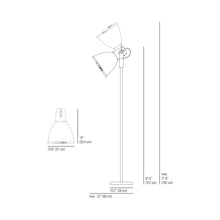 Load image into Gallery viewer, Stirrup Floor Lamp - line drawing.
