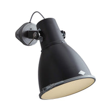Load image into Gallery viewer, Stirrup Wall Light in Black (10.6-Inch/Sandblasted Glass).
