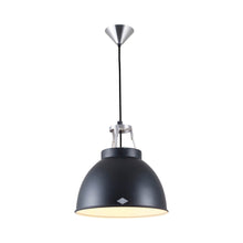 Load image into Gallery viewer, Titan Pendant Light in Black/White (Small/No Glass).
