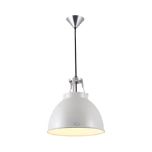 Load image into Gallery viewer, Titan Pendant Light in Putty Grey/White (Small/No Glass).
