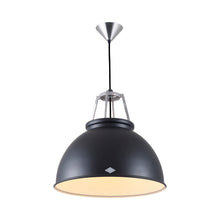Load image into Gallery viewer, Titan Pendant Light in Black/White (Medium/No Glass).
