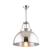 Load image into Gallery viewer, Titan Pendant Light in Natural Aluminium (Medium/Etched Glass).
