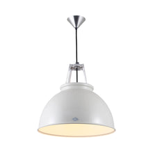 Load image into Gallery viewer, Titan Pendant Light in Putty Grey/White (Medium/No Glass).
