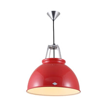 Load image into Gallery viewer, Titan Pendant Light in Red/White (Medium/No Glass).
