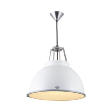 Load image into Gallery viewer, Titan Pendant Light in White (Medium/Etched Glass).
