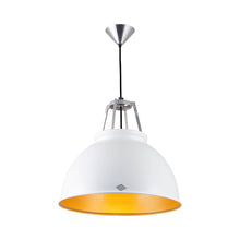 Load image into Gallery viewer, Titan Pendant Light in White/Gold (Medium/No Glass).
