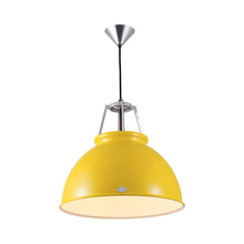 Load image into Gallery viewer, Titan Pendant Light in Yellow/White (Medium/No Glass).
