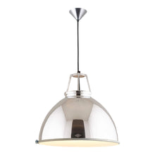 Load image into Gallery viewer, Titan Pendant Light in Natural Aluminium (Large/Etched Glass).
