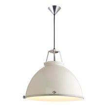 Load image into Gallery viewer, Titan Pendant Light in Putty Grey (Large/Etched Glass).
