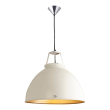 Load image into Gallery viewer, Titan Pendant Light in Putty Grey/Bronze (Large/No Glass).
