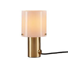 Load image into Gallery viewer, Walter Table Lamp in Opal Glass/Brass (Small).
