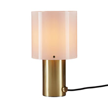 Load image into Gallery viewer, Walter Table Lamp in Opal Glass/Brass (Medium).
