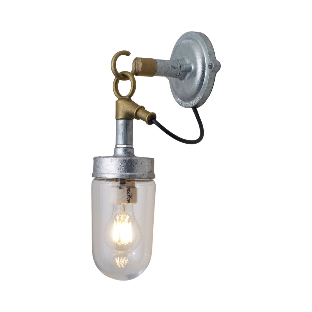 Well Glass Wall Light in Clear Glass.