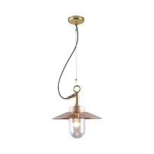 Load image into Gallery viewer, Well Pendant Light in Bronze (Clear Glass/Reflector).
