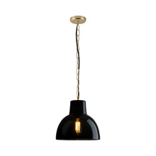 Load image into Gallery viewer, York Pendant Light in Anthracite/Brass (Large).
