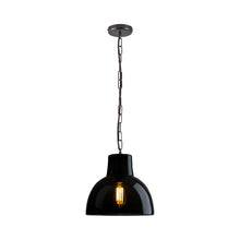 Load image into Gallery viewer, York Pendant Light in Anthracite/Weathered Brass (Large).
