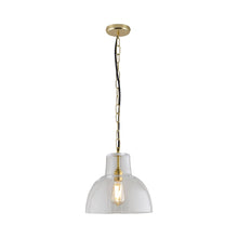 Load image into Gallery viewer, York Pendant Light in Clear/Brass (Large).
