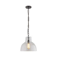 Load image into Gallery viewer, York Pendant Light in Clear/Weathered Brass (Large).
