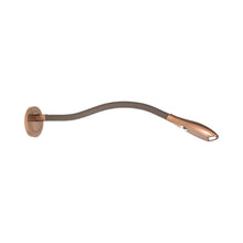 Load image into Gallery viewer, Zonda Escutcheon LED Wall Light in Anodised Bronze/Mushroom.
