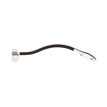 Load image into Gallery viewer, Zonda Escutcheon LED Wall Light in Polished Nickel/Chocolate Brown.
